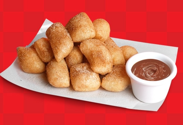 Cinnamon Puffs with Chocolate Sauce